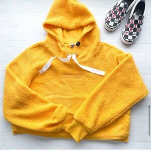 Yellow teddy bear gym shark hoodie